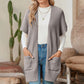 🔥Early Autumn Sales 60%OFF💝✨Women's Short Sleeve Pleated Lightweight Open Front Cardigan
