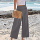 🎉Hot Sale 50% OFF🌸Women's High-Waisted Straight-Leg Linen Cropped Pants