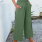 🎉Hot Sale 50% OFF🌸Women's High-Waisted Straight-Leg Linen Cropped Pants