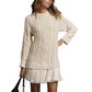 🍁Autumn Special-Sale 60% off💗2025 Women's Cable-Knit Mini Sweater Dress🧶Chic, Comfortable & Made for Every Occasion