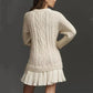 🍁Autumn Special-Sale 60% off💗2025 Women's Cable-Knit Mini Sweater Dress🧶Chic, Comfortable & Made for Every Occasion