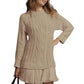🍁Autumn Special-Sale 60% off💗2025 Women's Cable-Knit Mini Sweater Dress🧶Chic, Comfortable & Made for Every Occasion