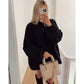 🍁Autumn Special-Sale 60% off-Women's Warm Mock Neck Loose Fit Sweater🧶Chic, Comfortable & Made for Every Occasion