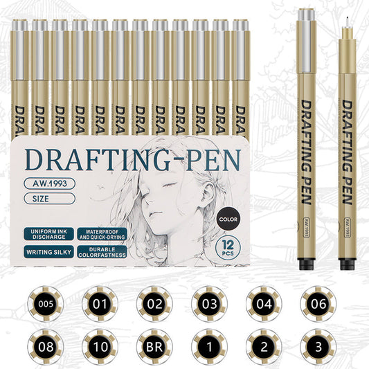 ✍️LAST DAY PROMOTION - 50%OFF✨ Fade-Resistant Drafting Pen Set🩷Smudge-proof & waterproof ink | Long-lasting precision