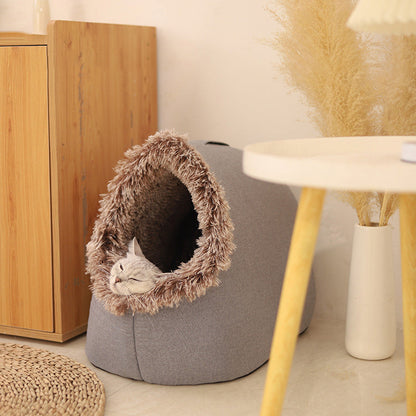 💥Last Day Promotion 50% OFF🐾Winter Warm Pet Cave Bed