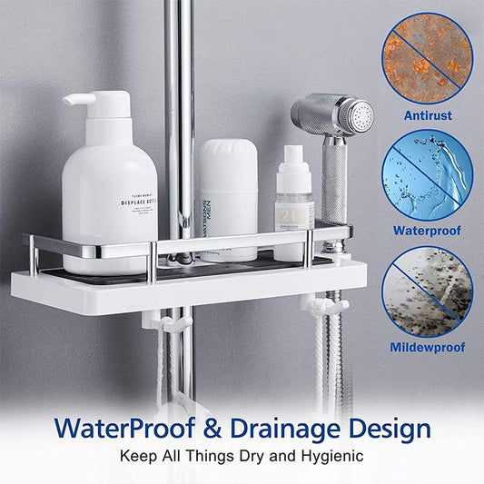 🎅Christmas Sale 50% OFF!!🎁Bathroom Pole Shower Storage Rack Holder🔥