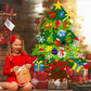🎅Xmas Hot Sales - 50% OFF!🎄DIY Felt Christmas Tree for Kids✨32 Reusable Ornaments + Fairy Lights