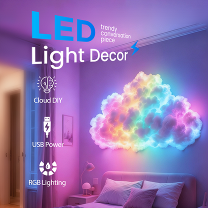 🌈Black Friday Sale 50% OFF!!⏰DIY USB-Powered Thundercloud LED Light Decor🎊☁️