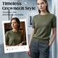 💗LAST DAY SALE 60% OFF⚡50K+ SOLD💕Women's Crew Neck Short Sleeve Knit Top