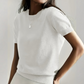 💗LAST DAY SALE 60% OFF⚡50K+ SOLD💕Women's Crew Neck Short Sleeve Knit Top