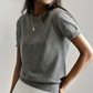 💗LAST DAY SALE 60% OFF⚡50K+ SOLD💕Women's Crew Neck Short Sleeve Knit Top