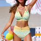 👙LAST DAY SPECIAL PRICE 13.99!!⚡Gradient Leopard Print High-Waisted Bikini Set