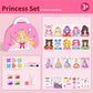 🔥HOT SALE 49% OFF✨JSR Special Diamond Painting & Princess Book Makeup Craft Kits Foil Art Books Set Play on Paper for Girl Handcraft Easter Gifts