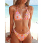 🔥HOT SALE 50% OFF👙Starfish Print Ribbed Texture Bikini Set