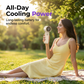 🌀 5-Speed Foldable Fan – Compact, Strong Wind, Rechargeable, On-the-Go Cooling