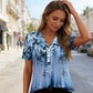 🥳Summer Hot Sale - Up to 70% OFF⚡50K+ SOLD!🎁🔥Women's Elegant Floral Print Short Sleeve Top