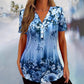 🥳Summer Hot Sale - Up to 70% OFF⚡50K+ SOLD!🎁🔥Women's Elegant Floral Print Short Sleeve Top