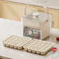 ❄️2026 HOT SALE 50% OFF! 🥤 Ice Cube Maker with Storage – 48 cubes at once, leak‑proof lid. Stackable, saves space. 🏖️