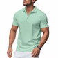 🏆Last Day Special Price ￡12.99!!💐💞50K+ SOLD!👔⚡ 50% OFF! Men's Lapel Tee – Wrinkle‑free, quick‑dry fabric. Tailored fit, 5 colors. Machine washable. 🛡️🕊️