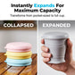 🥛LAST DAY SALE 60% OFF⚡50K+ SOLD🍹Collapsible Silicone Travel Cup with Lid