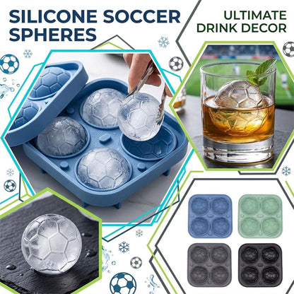 ⚽🏆Last Day Special Price ￡7.99!!💥Football Shape Silicone Ice Ball Mold