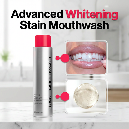 🦷 Surprise Price: Only £9.99!!🔥 ⚡ Stain‑Removing Whitening Mouthwash – Deep Clean Stains, Brighten Teeth & Freshen Breath Instantly ✨