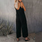 🎁Summer Hot Sale - ONLY ￡12.99!!⏳Loose Sleeveless Wide-Leg Jumpsuit with Pockets - Stretchy & Flowy
