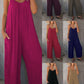 🎁Summer Hot Sale - ONLY ￡12.99!!⏳Loose Sleeveless Wide-Leg Jumpsuit with Pockets - Stretchy & Flowy