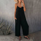 🎁Summer Hot Sale - ONLY ￡12.99!!⏳Loose Sleeveless Wide-Leg Jumpsuit with Pockets - Stretchy & Flowy