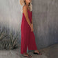 🎁Summer Hot Sale - ONLY ￡12.99!!⏳Loose Sleeveless Wide-Leg Jumpsuit with Pockets - Stretchy & Flowy