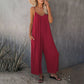 🎁Summer Hot Sale - ONLY ￡12.99!!⏳Loose Sleeveless Wide-Leg Jumpsuit with Pockets - Stretchy & Flowy