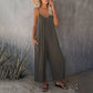 🎁Summer Hot Sale - ONLY ￡12.99!!⏳Loose Sleeveless Wide-Leg Jumpsuit with Pockets - Stretchy & Flowy