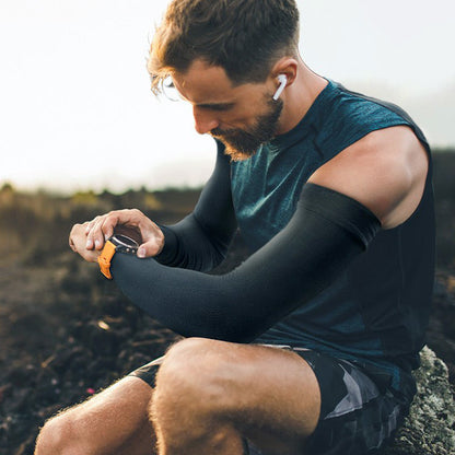 🧤  Last Day Special Price 7.99 !  ☀️ Buy more save more 🎁 Sporty Cooling Compression Sleeves with UV Protection – Cool, Protective, and Perfect for Outdoor Sports 🏃‍♂️