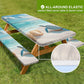 🏖️Summer Hot Sale - Up to 70% OFF⚡50K+ SOLD!🧺 RNOONY Stretch Picnic Tablecloth Set | Bench Covers + Carry Bag Included  🧺