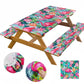 🏖️Summer Hot Sale - Up to 70% OFF⚡50K+ SOLD!🧺 RNOONY Stretch Picnic Tablecloth Set | Bench Covers + Carry Bag Included  🧺