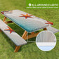 🏖️Summer Hot Sale - Up to 70% OFF⚡50K+ SOLD!🧺 RNOONY Stretch Picnic Tablecloth Set | Bench Covers + Carry Bag Included  🧺