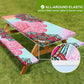 🏖️Summer Hot Sale - Up to 70% OFF⚡50K+ SOLD!🧺 RNOONY Stretch Picnic Tablecloth Set | Bench Covers + Carry Bag Included  🧺