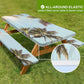 🏖️Summer Hot Sale - Up to 70% OFF⚡50K+ SOLD!🧺 RNOONY Stretch Picnic Tablecloth Set | Bench Covers + Carry Bag Included  🧺