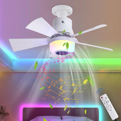 ❄️Summer cool-down deal: 70% OFF⚡50K+ SOLD!❄️Smart Ceiling Fan with Light, RGB & Bluetooth Speaker