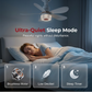🌀 💗LAST DAY SALE 60% OFF⚡50K+ SOLD💕 3-in-1 Ceiling Fan with Light & Bluetooth – RGB, Quiet, Smart 💡