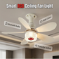 🌀 💗LAST DAY SALE 60% OFF⚡50K+ SOLD💕 3-in-1 Ceiling Fan with Light & Bluetooth – RGB, Quiet, Smart 💡