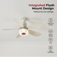 🌀 💗LAST DAY SALE 60% OFF⚡50K+ SOLD💕 3-in-1 Ceiling Fan with Light & Bluetooth – RGB, Quiet, Smart 💡