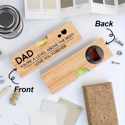 🍺Father's Day Hot Sales - 70% OFF🎁2-in-1 Spirit Level & Bottle Opener for Dad🍻