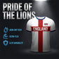 👕Summer Hot Sale - Up to 70% OFF⚡50K+ SOLD!⚽England Football T-Shirt, Large Letter Print, Sporty Casual Wear, Must-Have Culture Tee, Short Sleeve, Long Length, Loose-Fitting