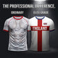 👕Summer Hot Sale - Up to 70% OFF⚡50K+ SOLD!⚽England Football T-Shirt, Large Letter Print, Sporty Casual Wear, Must-Have Culture Tee, Short Sleeve, Long Length, Loose-Fitting