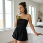 🏆Limited Time Special Price ￡13.99!!✨Women Strapless Tube Dress Summer Beach Ruched Romper