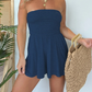 🏆Limited Time Special Price ￡13.99!!✨Women Strapless Tube Dress Summer Beach Ruched Romper