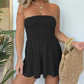 🏆Limited Time Special Price ￡13.99!!✨Women Strapless Tube Dress Summer Beach Ruched Romper