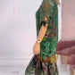 Flower Printed Bat Sleeve Dress