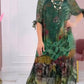 Flower Printed Bat Sleeve Dress